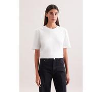 T-Shirt SEIDENSTICKER, Damen, Gr. XS, weiß, 100% Baumwolle, unifarben, regular fit, Rundhals, Shirts T-Shirt, 1/2 Rundhals Uni (85849007-XS) weiß