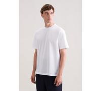 T-Shirt SEIDENSTICKER, Herren, Gr. L, weiß, 100% Baumwolle, unifarben, regular fit, Rundhals, Shirts T-Shirt, 1/2 Rundhals Uni (66531345-L) weiß