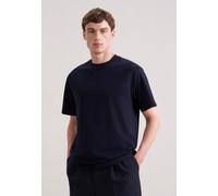 Seidensticker Shaped T-Shirt Deep Navy, Einfarbig