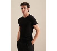 Seidensticker Herren Mens Shaped Pullover Tshirts Polos, Schwarz(242490), L EU