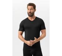 Mey Regular Fit T-Shirt schwarz, Einfarbig