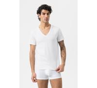 Mey Regular Fit T-Shirt V-Ausschnitt weiss, Einfarbig