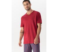 Mey T-Shirt Herren V-Ausschnitt Baumwolle rot, S