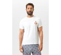 Mey Regular Fit T-Shirt Rundhals weiss, Bedruckt