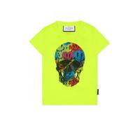 T-Shirt PHILIPP PLEIN "Smile", Damen, Gr. 16, bunt (29, gelbfluo), Obermaterial: 100% Baumwolle, Shirts T-Shirt (36325465-16) 29, gelbfluo