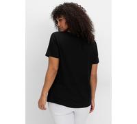 Sheego Neckholdershirt 48/50 schwarz