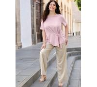 Sheego Shirt mit Bindebändern 48/50 rosé