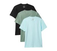 T-Shirt "SHORT SLEEVE CREW NECK 3PK", Herren, Gr. XXL (56), schwarz w sea spray emb, sea spray w, Jersey, Obermaterial: 57% Baumwolle, 38% Polyester, 5% Elasthan, CALVIN KLEIN UNDERWEAR, Basic, normal