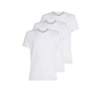 T-Shirt "SHORT SLEEVE CREW NECK 3PK", Herren, Gr. XXL (56), weiß (weiß, weiß, weiß), Jersey, Obermaterial: 57% Baumwolle, 38% Polyester, 5% Elasthan, CALVIN KLEIN UNDERWEAR, unifarben, Basic, normal h