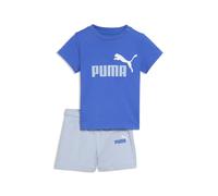 T-Shirt & Shorts PUMA "MINICATS ESS TEE AND SHORTS SET INF", Jungen, Gr. 62, royal sapphire, Obermaterial: 100% Baumwolle, bedruckt, KOB Set-Artikel, zweiteiliges Set, für Kinder, mit Rundhalsausschni