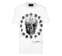 Philipp Plein - T-Shirt Skull - Größe L - weiß