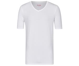 T-Shirt - Slim Fit - V-Ausschnitt - weiß Pure