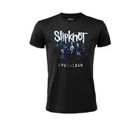 T-Shirt Slipknot Numbers. Doppeltes Druck-T-Shirt. Band Rock Heavy Metal Offizielles Trikot, Unisex, Herren, Damen, Schwarz, Erwachsene Jungen., Schwarz , Large