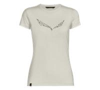 Salewa Solid Dry Kurzarm-t-shirt 38 White New Logo