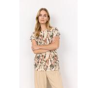 T-Shirt SOYACONCEPT "SC-ARETHA 38", Damen, Gr. L, rosa (peach pink combi), Single Jersey, Obermaterial: 100% Polyester, gemustert, Rundhals, Shirts T-Shirt (62303815-L) peach pink combi