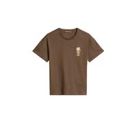 T-Shirt MARC O'POLO DENIM "aus Basic Single Jersey", Damen, Gr. XS, hazelnut braun, Obermaterial: 100% Baumwolle, unifarben, Basic, regular fit, Rundhals, normaler Saum, Shirts T-Shirt (67205167-XS) h
