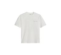 T-Shirt MARC O'POLO DENIM, Damen, Gr. S, silky weiß, Jersey, Obermaterial: 100% Baumwolle, oversize normal, Rundhals, Shirts T-Shirt, oversized aus Heavy Jersey, großer Rückenprint (73844066-S) silky