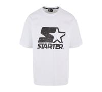T-Shirt STARTER BLACK LABEL "Starter Black Label Starter Logo Oversize Acid Tee", Damen, Gr. L, weiß, 100% Baumwolle, bedruckt, oversize, Rundhals, Shirts T-Shirt (73765204-L) weiß