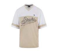 Starter Black Label T-Shirt V-Neck Mesh Tee ST422 Dustysand-L