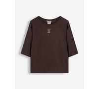 T-Shirt - Stickerei - Dunkelbraun XL
