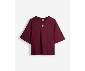 T-Shirt - Stickerei - Dunkelrot M