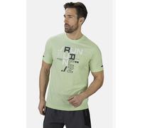 T-Shirt STOOKER MEN "Jersey T-Shirt Frontprint", Herren, Gr. XL, grün (grün patina), Single Jersey, 60% Baumwolle, 40% Polyester, regular fit, Rundhals, Shirts T-Shirt, Regular Fit Casual Single Jerse