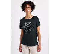 T-Shirt STREET ONE, Damen, Gr. 34, pine grove grün, Jersey, Obermaterial: 50% Baumwolle, 50% Modal, casual, Rundhals, Shirts (84628527-34) pine grove grün