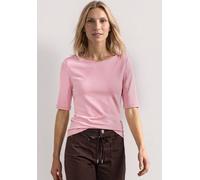 T-Shirt STREET ONE, Damen, Gr. 34, rosa (vintage blush), Web, Obermaterial: 50% Baumwolle, 50% Modal. Futter: 100% Baumwolle, unifarben, comfort fit normal, U-Boot-Ausschnitt, normaler Saum, Shirts T-