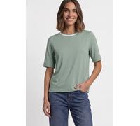 Damen T-Shirt mit Rundhals und Kontrastdetail