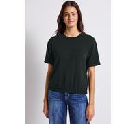 STREET ONE Damen A323565 T-Shirt mit Brusttasche, Pine Grove Green, 36