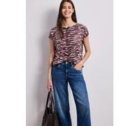 Street One Dropped Shoulder Shirt mit Print minimal Rose 38