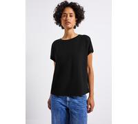 Street One Frauen 2-in-1 Chiffon Shirt in Schwarz, Gr: 38