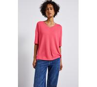 Street One Strick-Look V-Neck T-Shirt Almond Coral 42