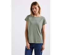 Silk-Look Shirt mit Wording Schwarz 42