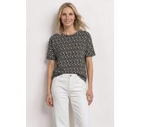 Street One Kurzarm Shirt mit Rundhals und Print Clay Sand 44