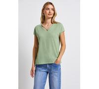 STREET ONE Damen A323555 Shirt mit Bändern, Soft Jade Green, 44