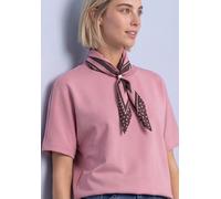 Street One - T-Shirt mit Rundhals im Silk-Look vintage blush - Gr. - 44