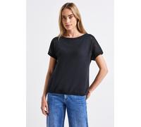 Street One Frauen Strukturshirt in Blau, Gr: 46