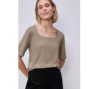 Street One Frauen Basic Shirt in Braun, Gr: 46