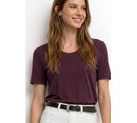 Street One Frauen Basic T-Shirt aus Jersey in Rot, Gr: 46