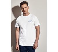 Street One MEN Männer T-Shirt mit Backprint in Weiß, Gr: 3XL