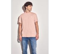 T-Shirt STREET ONE MEN, Jungen, Gr. M (40), orange (pastel peach), Web, 100% Baumwolle, unifarben, normal normal, Rundhals, Bündchen, Shirts T-Shirt, aus reiner Baumwolle (51783406-M) pastel peach