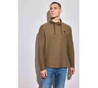 Street One MEN Männer Funnelneck Strukturshirt in Braun, Gr: S