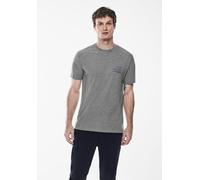 T-Shirt STREET ONE MEN, Herren, Gr. XL (44), grau (harbour grau melange), Web, 100% Baumwolle, unifarben, gerade hüftlang, Rundhals, Bündchen, Shirts T-Shirt, aus reiner Baumwolle (56680158-XL) harbou
