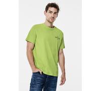 T-Shirt STREET ONE MEN, Jungen, Gr. L (42), grün (light lime grün), Web, 100% Baumwolle, bedruckt, gerade normal, Rundhals, Bündchen, Shirts T-Shirt, aus reiner Baumwolle (58467729-L) light lime grün