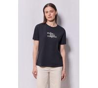 Street One Studio Frauen Basic T-Shirt mit Print in Blau, Gr: 36