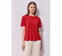 Street One Studio Frauen Strick-Look T-Shirt in Rot, Gr: 36