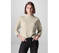 Street One Studio Frauen Glänzendes Shirt in Weiß, Gr: 36