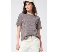T-Shirt STREET ONE STUDIO, Damen, Gr. 38, vanilla sand, Web, 100% Baumwolle, comfort fit normal, Rundhals, normaler Saum, Shirts T-Shirt, mit Rundhalsausschnitt (50193331-38) vanilla sand