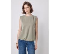 Street One Studio Damen F323202 Silk-Look Top, Pale Mud Green, 46